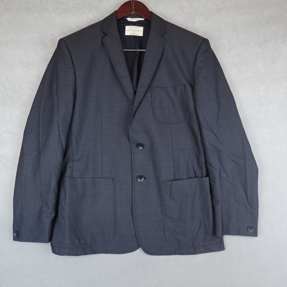 Rag & Bone Blazer Gray Wool Mohair Mens Size 42 Tailored Workwear